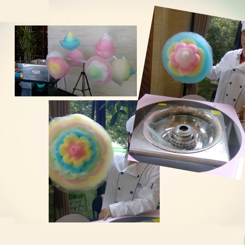 110V/220V Adjustable Speed Fancy Cotton Candy Machine New Full Electric Commercial Candy Floss Machine 3