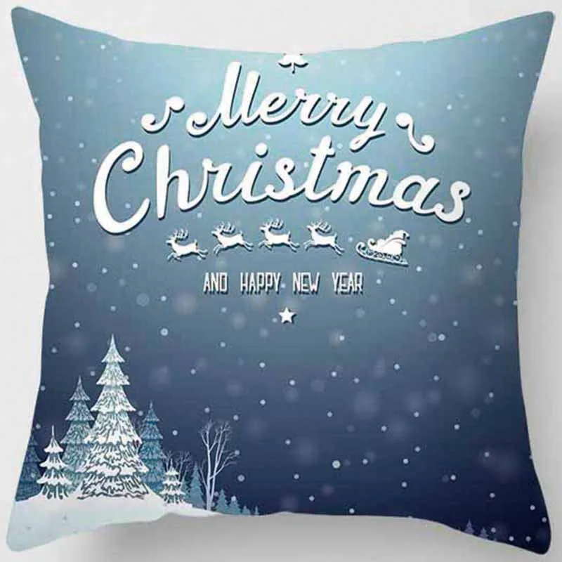 Красивые Рождественские елки цветные шаровые наволочки для подушек с принтом квадратная наволочка милые Мультяшные наволочки размер 45*45 см