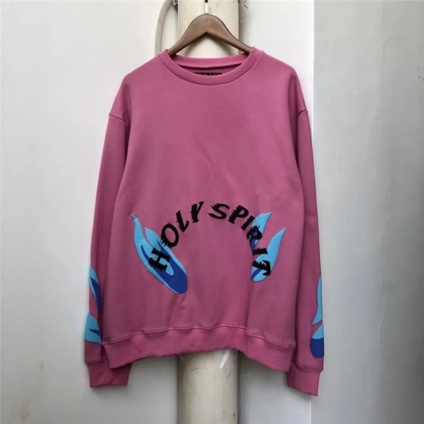Kanye West толстовки для мужчин и женщин уличная Kanye West Sunday сервис Holy Spirit CPFM. XYZ розовый галстук краситель пуловер с капюшоном