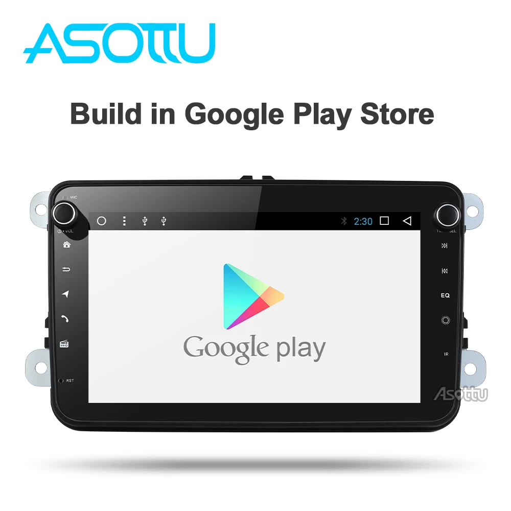 Asottu VW601 android 9,0 PX6 автомобильный dvd навигатор для skoda для volkswagen golf polo tiguan passat 2 din gps плеер стерео