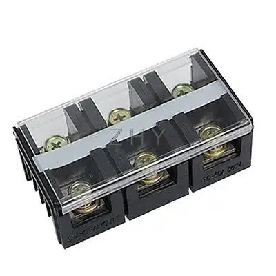 

660V 60A Dual Row 3 Positions Screw Barrier Terminal Block