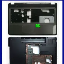 Ноутбук в виде ракушки для hp павильон 17," G7 G7-1000 G7-1158 G7-1257dx 646498-001 аккумулятор большой емкости и Упор для рук Верхняя Крышка серый+ чехол для задней части корпуса чехол