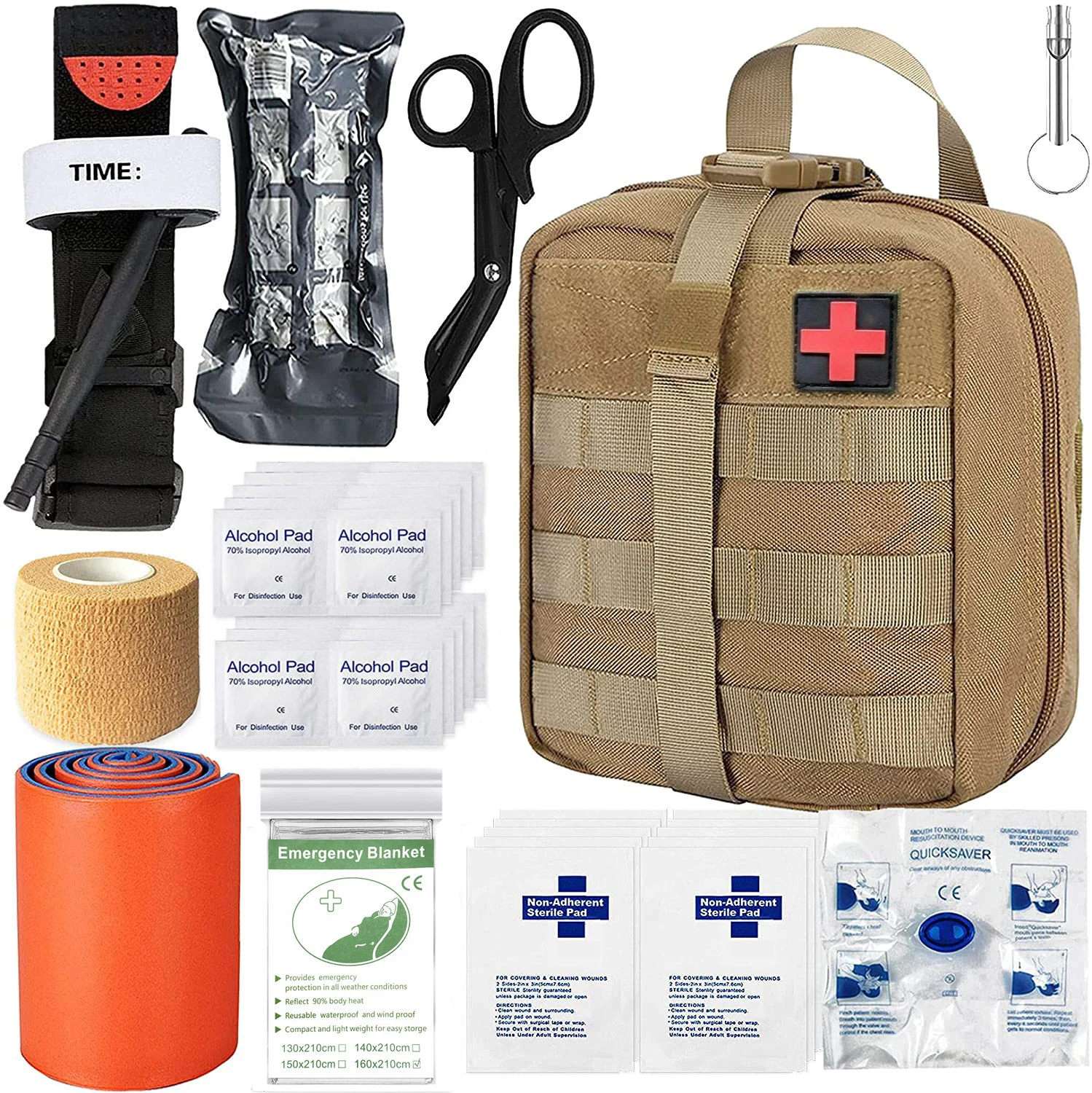 Compact Lightweight Recon Medical Emergency Rescue Blanket EMT Waterproof First Aid Life Saving Reusable 