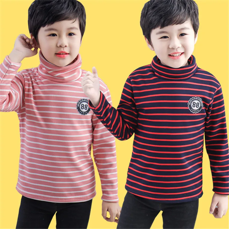 Winter Children T shirt High neck Tops 