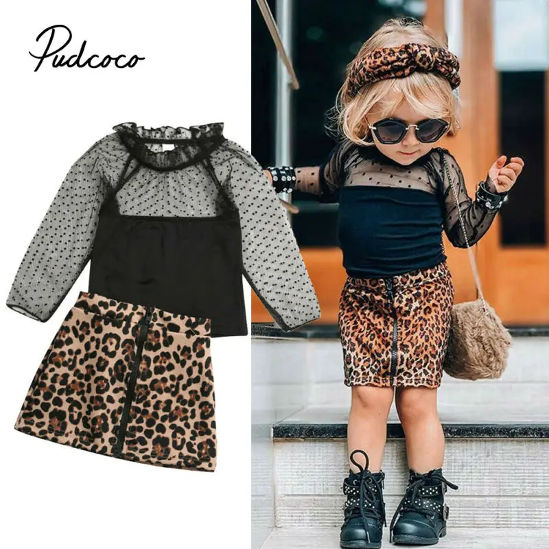 

kids clothes 2020 autumn girls set long sleeve tops +skirts children 2pieces tracksuit baby girl clothing sets 2year baby outfit
