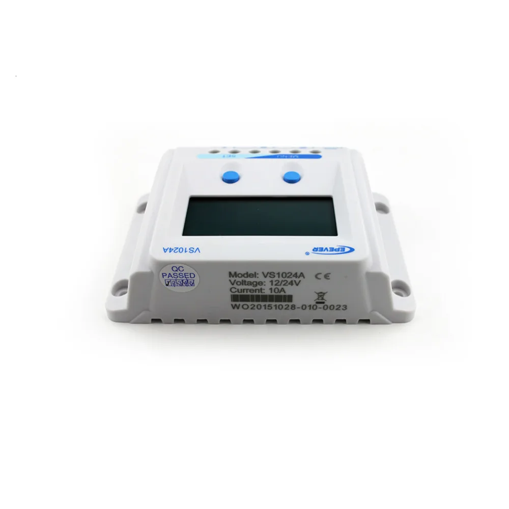 EPEVER ЖК-дисплей дисплейный контроллер pwm 10a VS1024A контроллер солнечного зарядного устройства 10A 10amp 12v 24v автоматическая работа