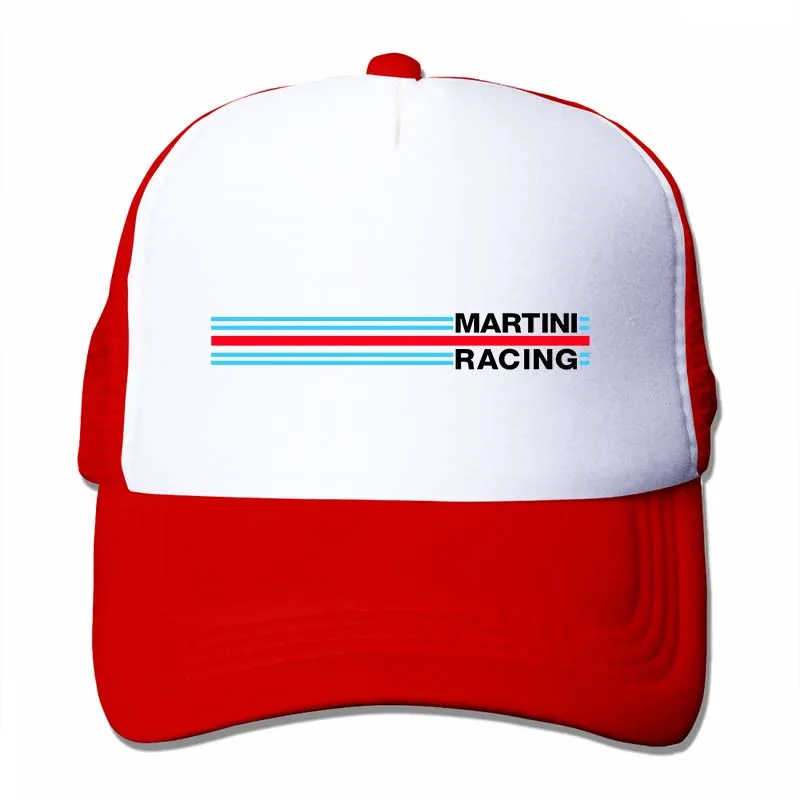 Бейсбольная кепка Martini Racing(в полоску) для мужчин и женщин, Кепка-Дальнобойщик, модная Регулируемая Кепка - Цвет: 4-Red