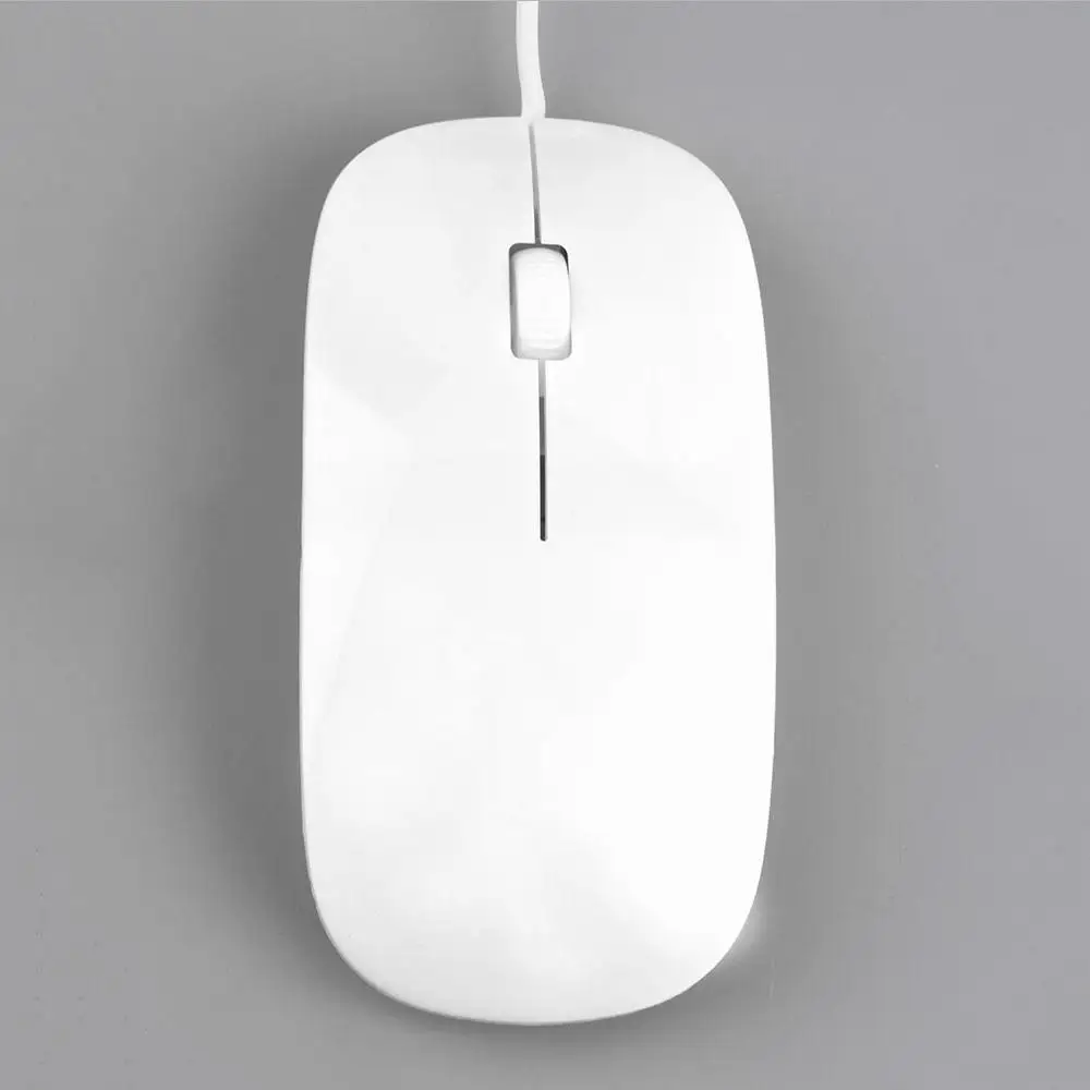 White 2,4 ГГц 3D 1200 точек/дюйм, Проводная оптическая мышь Ультра тонкая 4 цвета высокого качества мыши USB для ПК ноутбука - Цвет: White