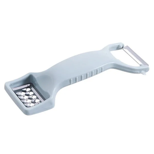 blue Multifunctional Peeler Garlic Press Vegetable Fruit Potato Carrot Peeler Grater Turnip Cutter Slicer Durable Kitchen Accessories - Color: blue