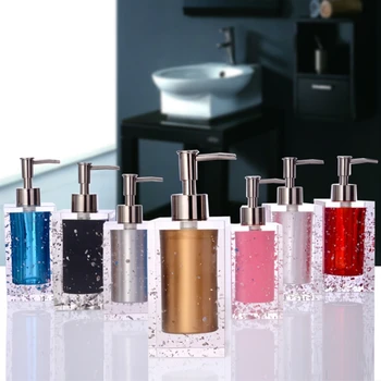 

European Glass Resin Lotion Bottle Creative Hand Sanitizer Bottle Soap Dispenser Hotel Shower Gel Emulsion Emulsion Empty Bottle