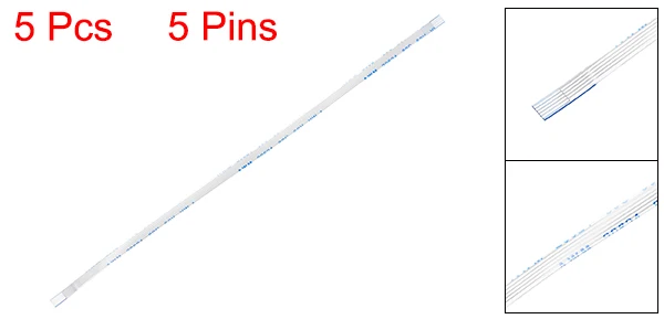 5 Pins Uxcell 5 шт. 0,5 мм Шаг 150 мм/76 мм FPC FFC гибкий ленточный кабель для ЖК-телевизора автомобиля аудио dvd-плеер камеры ноутбука(тип А - Цвет: 5 Pins