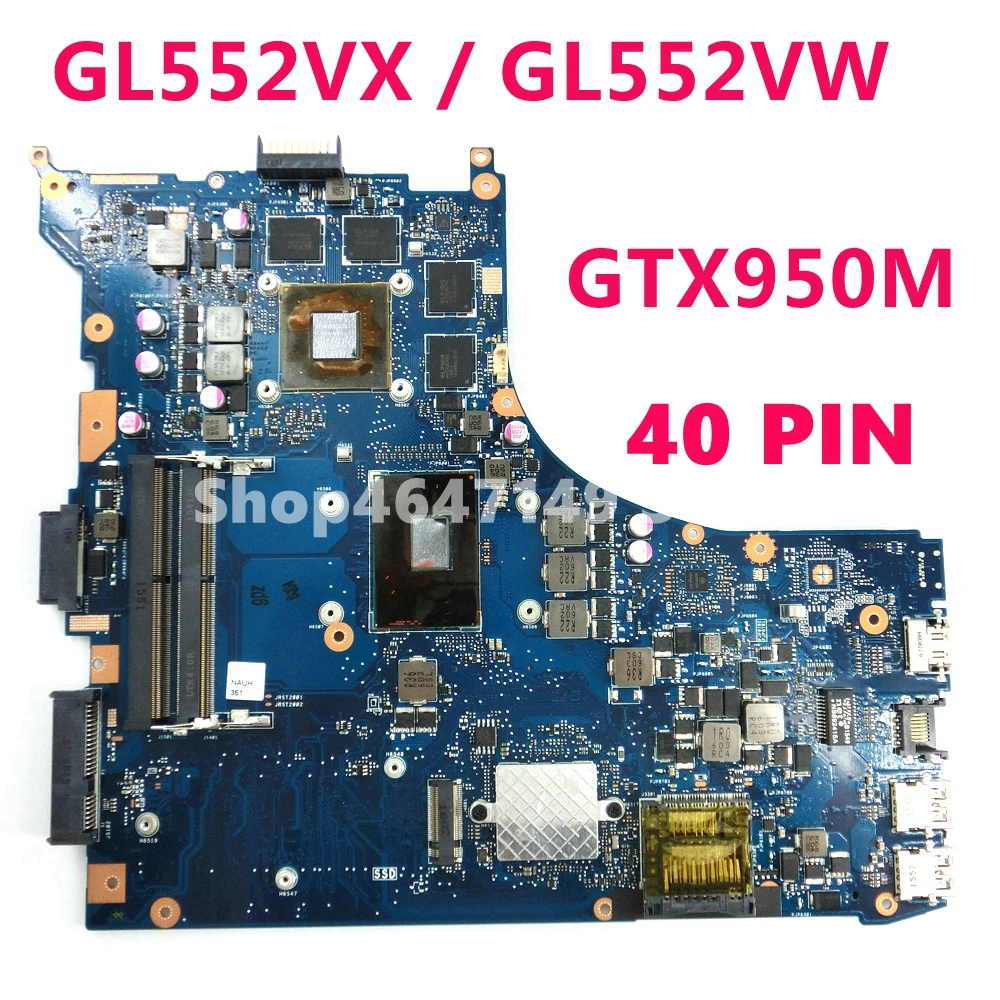  GL552VX I5-6300 /I7-6500 CPU GTX950M Video Card Mainboard For ASUS ROG GL552V GL552VX GL552VW GL552