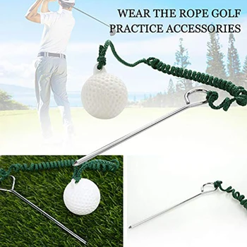 

Outdoor Practice Plastic Practical Shot Hit Swing With Rope Accessory Beginners Sport Durable Training Aids Golf Ball