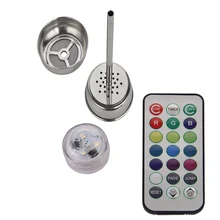 Для Narguile светодиодный светильник на батарейках с пультом дистанционного управления цветной светильник s и кальян уголь полка Chicha аксессуары