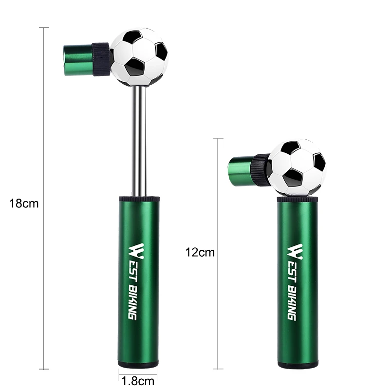 WEST BIKING 48G Мини насос для футбола и баскетбола велосипеда 90 PSI высокое давление