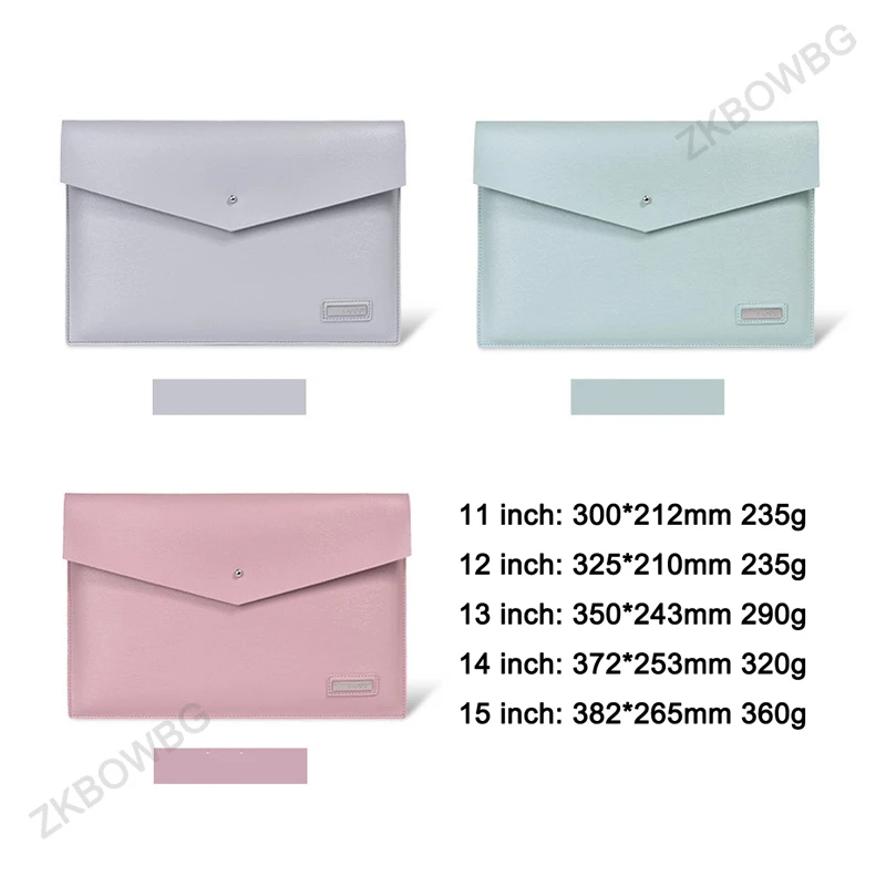 Luva do Portátil de Couro do Plutônio para Macbook Polegada Bolsa Portátil A2289 A2159 hp Dell Lenovo Superfície Sony Maleta Case Capa ar 4 15 16 - Imagem 6