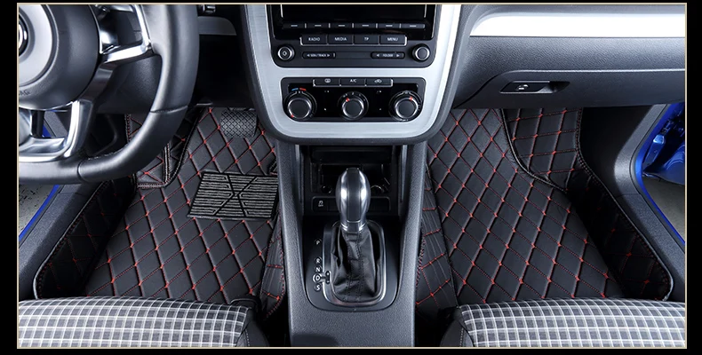 Кожаный Автомобильный Брелок с салон автомобиля коврик для Volkswagen Scirocco 2008 2009 2010 2011 2012 2013 аксессуары