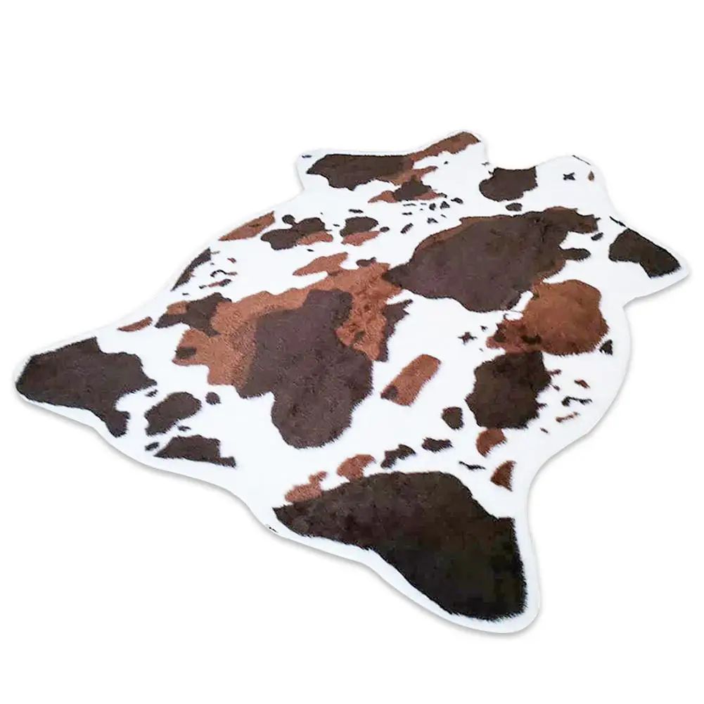 

Imitation Leather Area Rugs Silky Long Wool Carpet For Living Room Bedroom