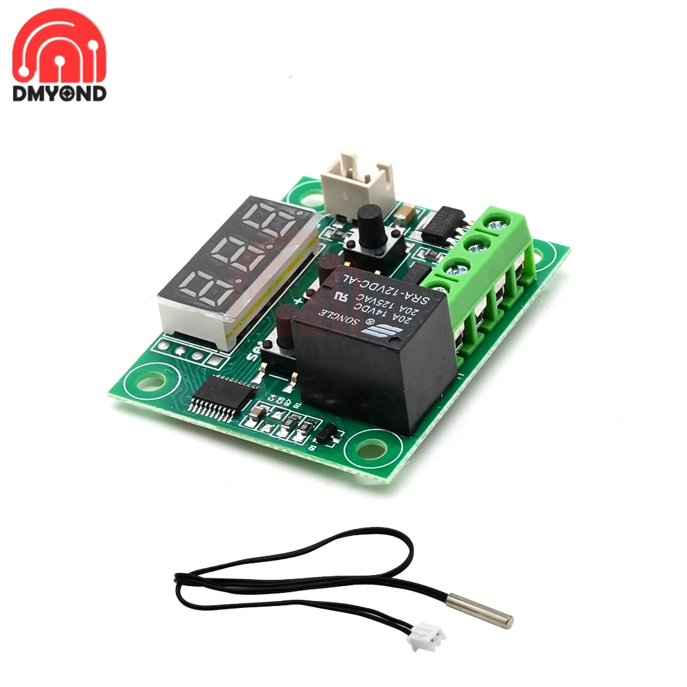 W1209 DC 12V светодиодный цифровой термостат термо переключатель температуры модуль