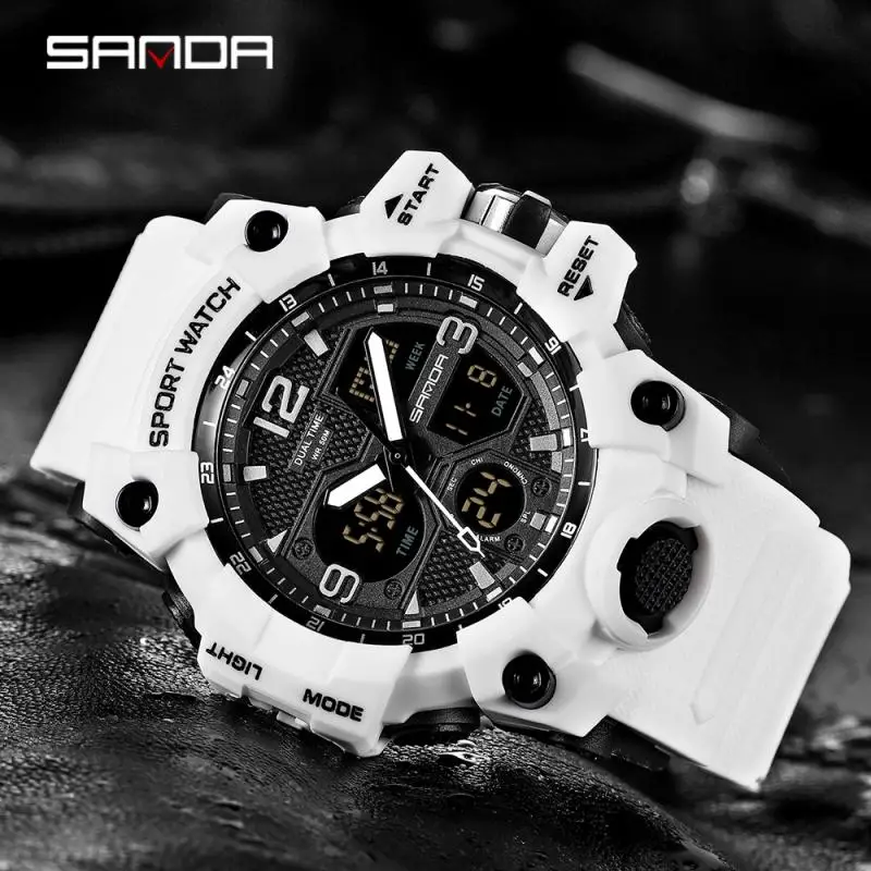 G Shock White Sports Watch For Men White CASIO G-Shock Mens Wrist