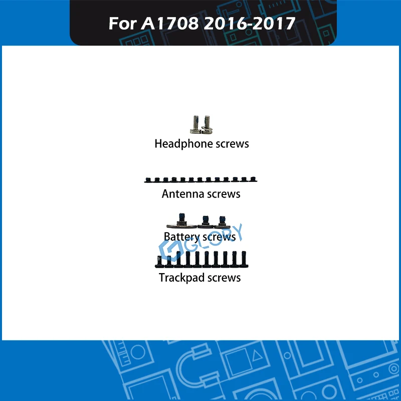 Новый ноутбук A1708 полный набор внутренних винтов для Macbook Pro Retina 13 "A1708 Замена