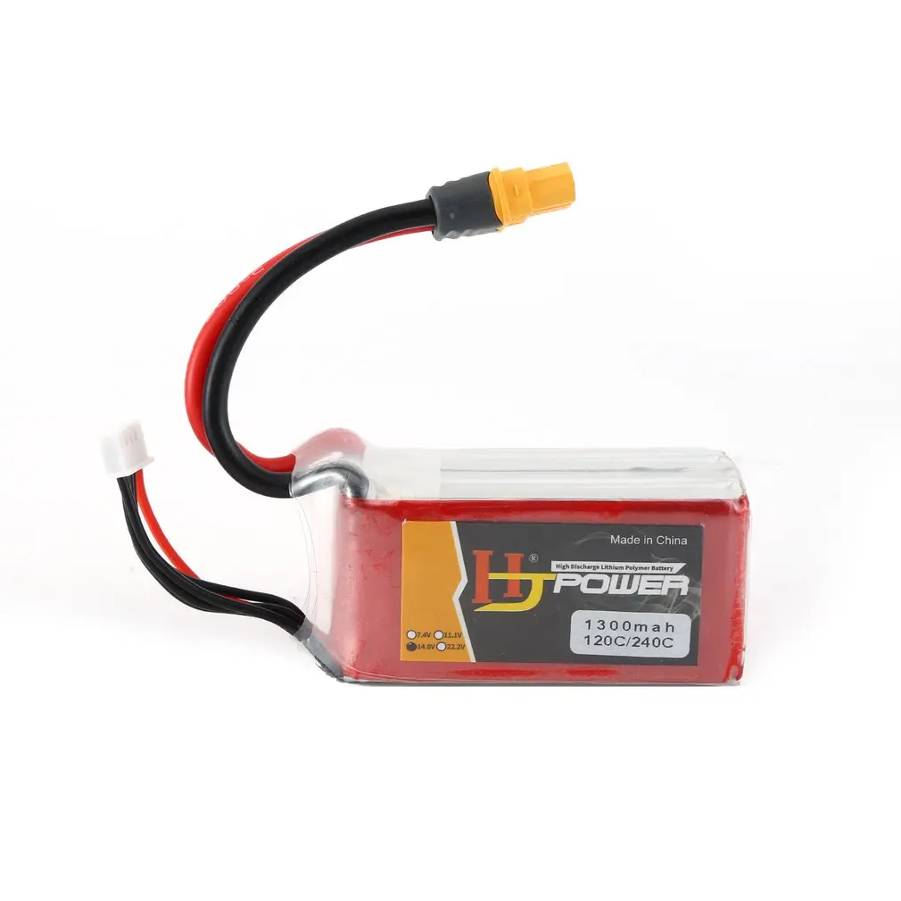 HJ 11,1 V 1000MAH 25C 3S Lipo аккумулятор JST разъем Перезаряжаемый для RC гоночный Дрон вертолет модель автомобиля лодки - Цвет: 14.8 1300MAH 120C 4S