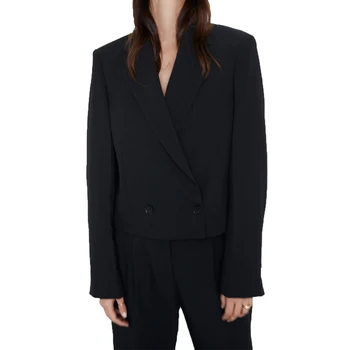 

Autumn blazer feminino 2019 new casual womens clothing black blazer women long sleeve coat women