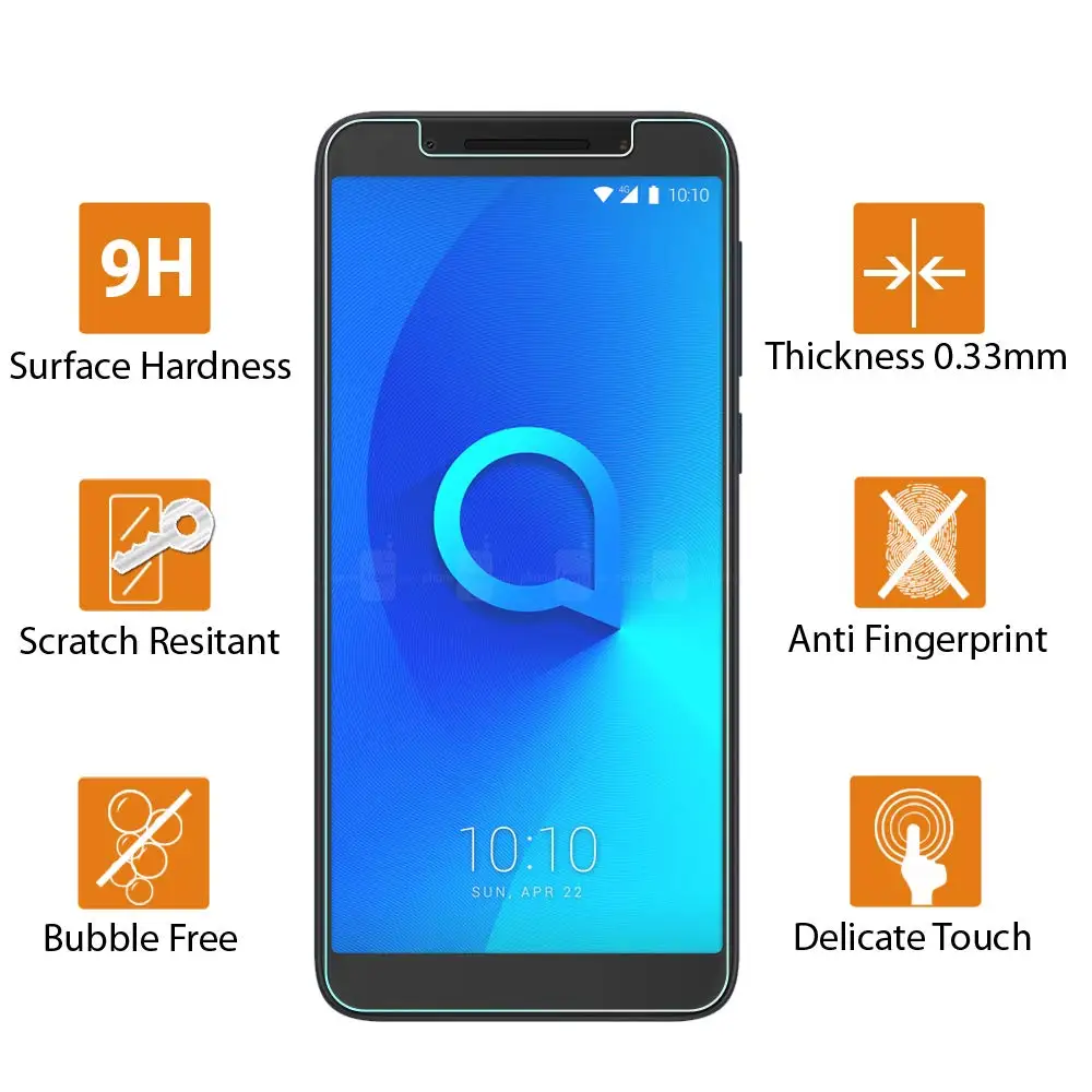 Защитная пленка из закаленного стекла чехол для Alcatel Работает с любым оператором