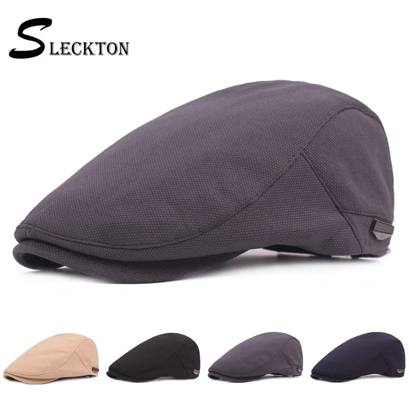 Sleckton Men's Berets Cap For Men Casquette Casual Flat Newsboy Caps