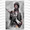 Jimi Hendrix Rock Icon Painting Printed on Canvas 1