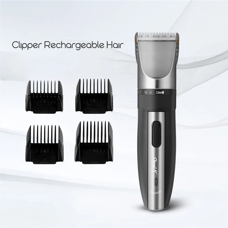 Kemei электрическая машинка для стрижки волос перезаряжаемая триммер для удаления волос Бритва Беспроводная 0,8-2,0 мм регулируемый низкий