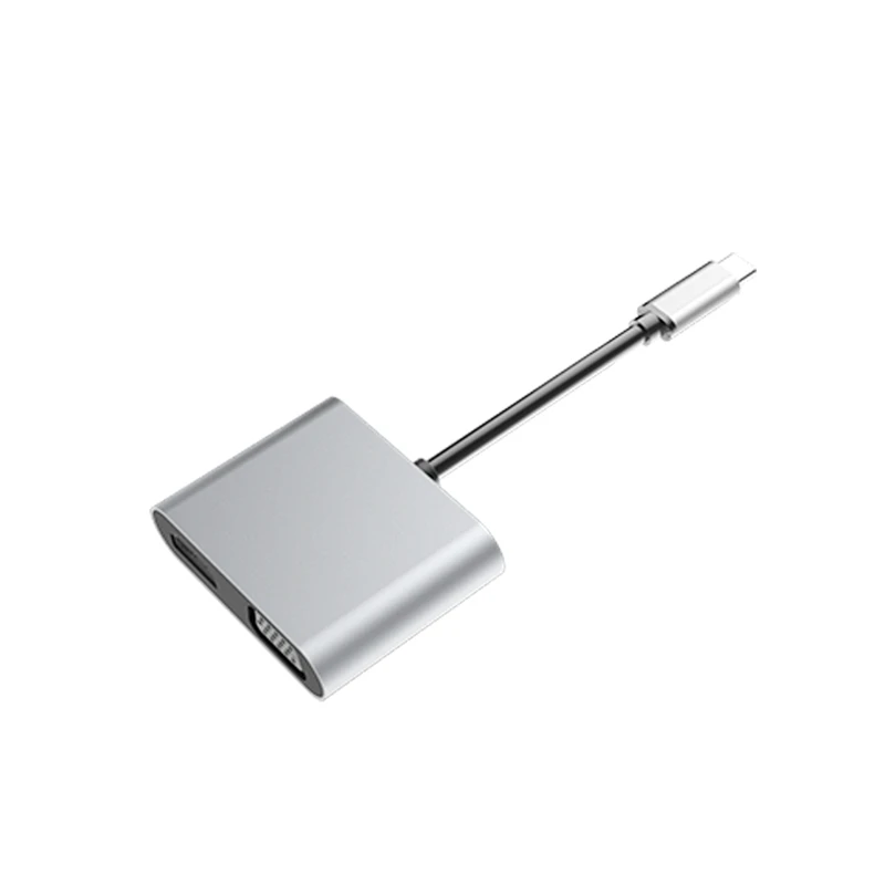 4 в 1 USB C HDMI Type к 4K адаптер VGA USB3.0 o видео конвертер PD 87W быстрое зарядное устройство