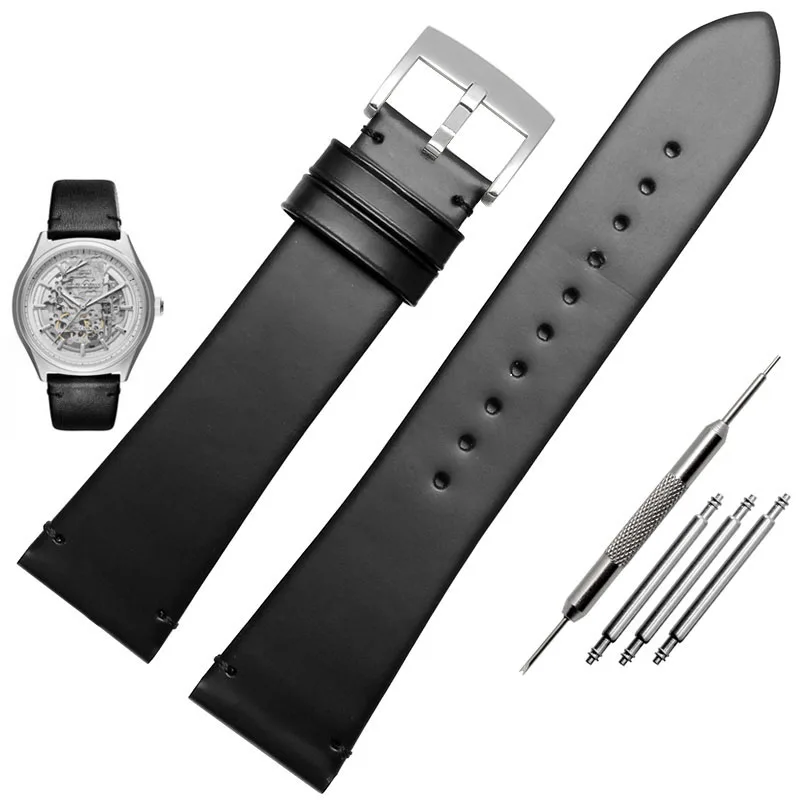 black silver clasp Высококачественный ремешок для часов AR60003 60004 60005 60002 11011 браслет 22 мм черный коричневый из нержавеющей стали с пряжкой мужские ремни - Цвет ремешка: black silver clasp