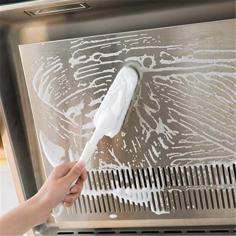 Long Handle Bathroom Brush Kitchen Organizer Tile Washing Toilet Floor Cleaner Holder Magic Soft Sponge Air Conditioner Brush