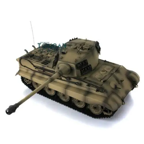 Henglong 1/16 желтый 6,0 обновления немецкий Король тигр р/у Танк 3888A с 360 револьверной TH12734-SMT