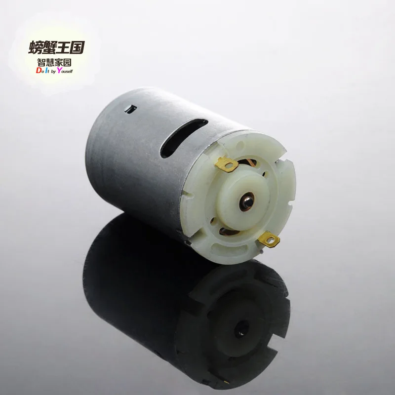 

Crab Kingdom 545 Motor Four-Wheel High-Power Remote Control Car Motor High-Speed Motor 12v Axis with String Hole