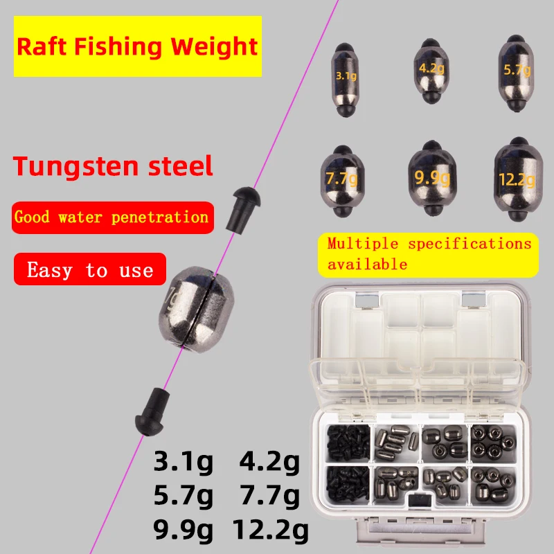 30Pcs Raft Fishing Weight Copper Sinker Fishing Tackle Split Shot