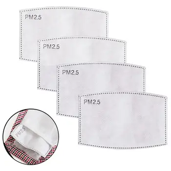 

5 Layers PM2.5 Activated Carbon Dust Proof Mouth Mask Filter Inner Pads for Kids Windproof, dustproof and anti-spitting