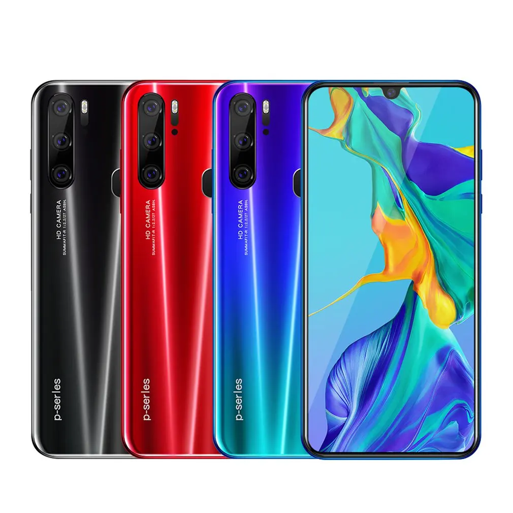 

P35 Smartphone Android 4800 Mah 6.3 Inch 2 With 32Gb Face Id 3G Cell Phones Triple Camera Fingerprint Mobile Phone