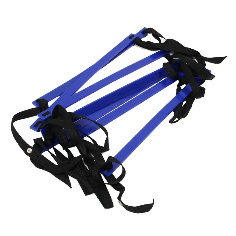 NEW-10 Feet Agility Speed ladder Soccer Training ladder Quick 7 Flat Rung Speed Ladder-Blue