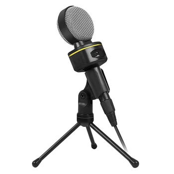 Billige Kondensator Mikrofon Professionelle Mikrofon Mic Tabletop Sound Studio Aufnahme Stativ Mit 3,5mm Jack Kabel