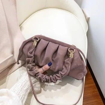 

Fashion Velour Purses and Handbags Luxury Designer Shoulder Bag Brand Crossbody Bags for Women 2020 Trend New Cloud Clutch Bag