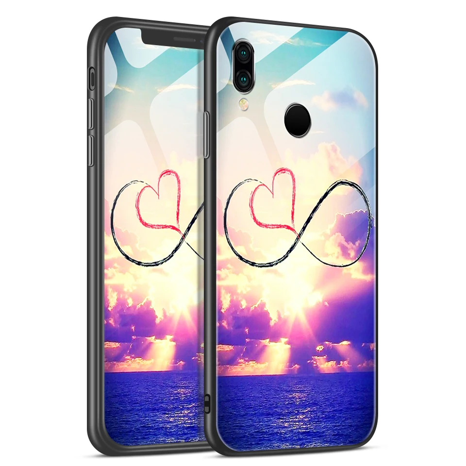 Для huawei P20 Lite Pro Plus TPU Мягкий край задняя крышка из закаленного стекла чехол для телефона huawei P20lite/Nove3e модный жесткий чехол
