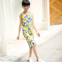 Летняя одежда, корейский стиль, праздник, средний и большой размер, для девочек, чистый хлопок, комбинезон, Капри, штаны, свободные штаны, комбинезон для девочек