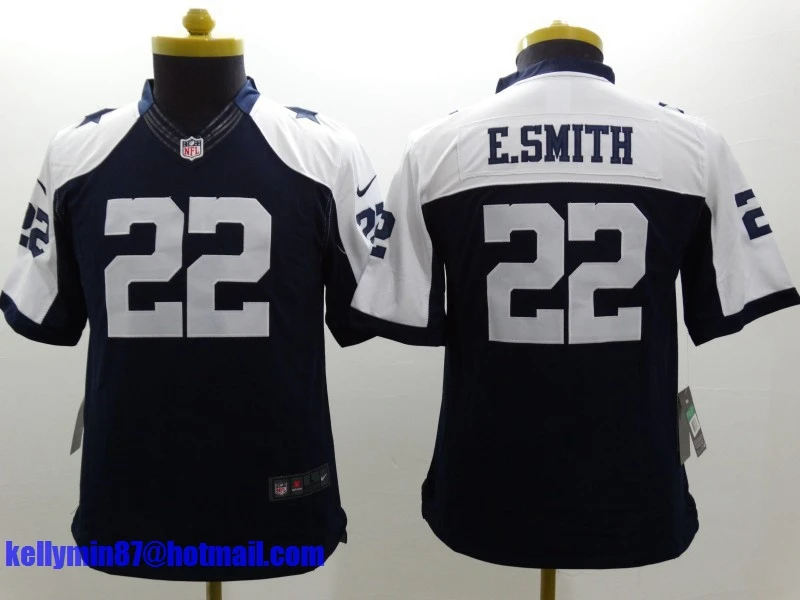 Слоновая кость Stitiched, Dallas s, Tony Romo, Emmitt Smith, Cole besley, Sean Lee, Jason Witten, Ezekiel Elliott, для молодежи, детский трикотаж - Цвет: Слоновая кость