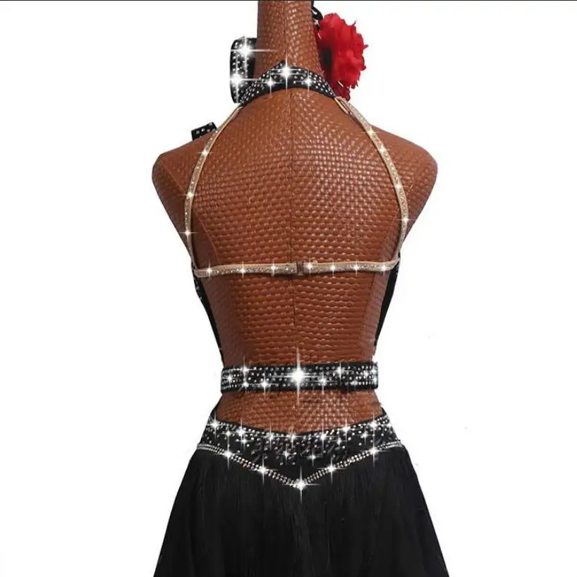 new sexy Latin dance costumes new performance customize latin dance competition dresses woman