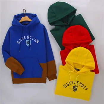 

Adult Potter Gryffindor Cosplay Costume Hufflepuff Hoodies Thick Long Sleeve Quidditche Ravenclaw Clothes Couple Gift D59A08