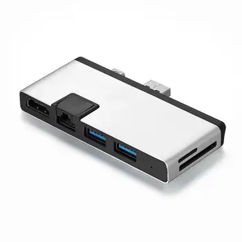 

Mini Displayport DP & USB3.0 to HDMI & USB3.0 OTG & Dual TF adapter Reader Adapter for Surface 4/5/6 card