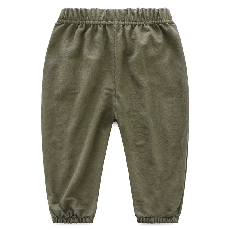 Summer Korean-style Boutique Childrenswear BOY'S Children Embroidery Cartoon Anti-mosquito 9 Pants Crawler