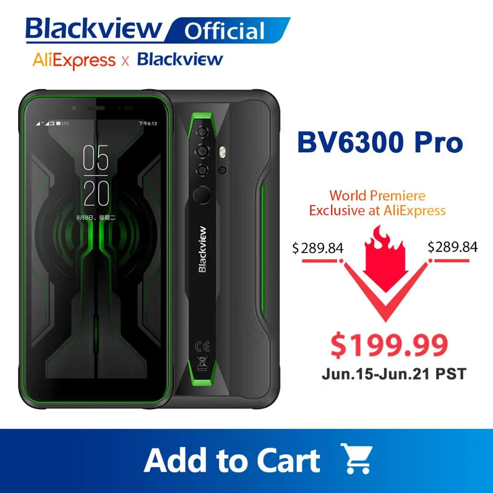 BLACKVIEW 2020 New BV6300 Pro Helio P70 6GB+128GB Smartphone 4380mAh Android 10.0 Mobile Phone NFC IP68 Waterproof Rugged Phone|Cellphones| - AliExpress